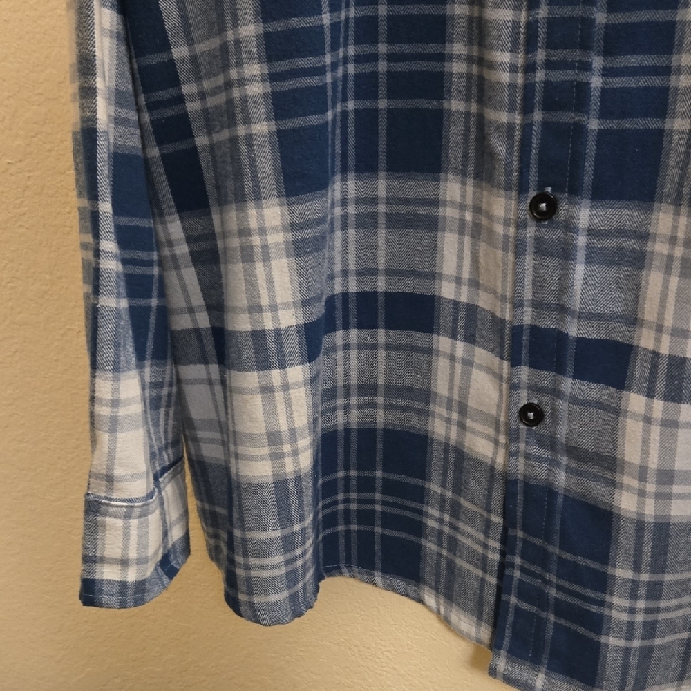 Yellowstone Dutton Ranch Plaid Flannel - Blue - 2XL - Picture 7 of 12